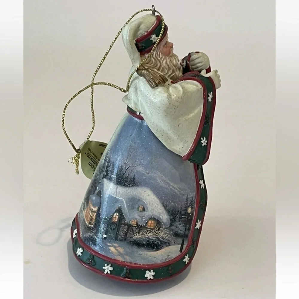 Thomas Kinkade Old World Santas Ornament Dawn of Christmas Day decoration figure